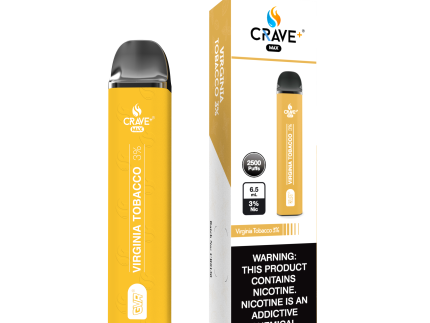 Crave Max 2500 - Virginia Tobacco 3%