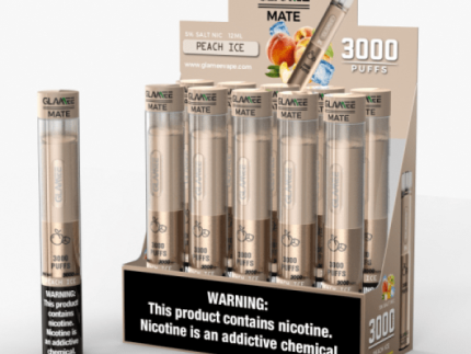 Glamee Mate Disposable Device - Peach Ice