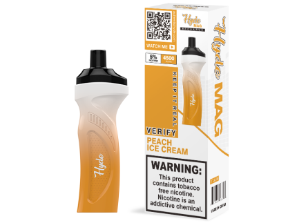 HYDE Mag (4500 Puffs) - Peach Ice Cream