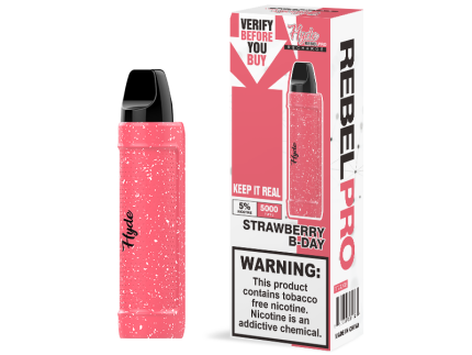 Hyde Rebel Pro (5000 Puffs) - Strawberry B-Day