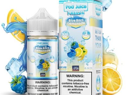 Pod Juice Freebase Nicotine - Blue Razz Lemonade Freeze