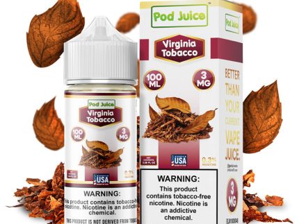 Pod Juice Freebase Nicotine - Virginia Tobacco