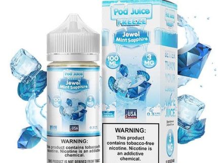 Pod Juice Freebase Nicotine - Jewel Mint Sapphire Freeze