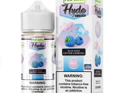 Pod Juice Freebase Nicotine - Blue Razz Cotton Carnival