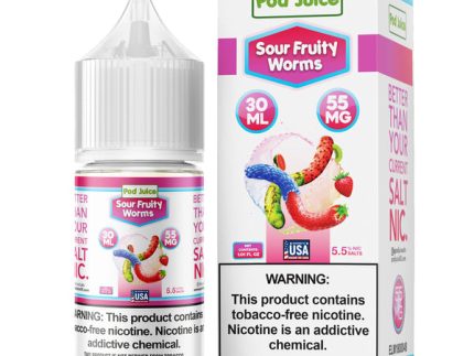 Pod Juice TFN Salt Nic - Sour Fruity Worms | 30ml