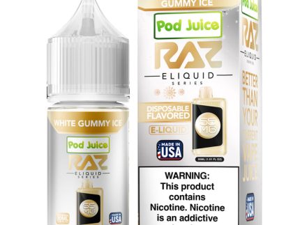 RAZ x Pod Juice - White Gummy Ice | 30ml